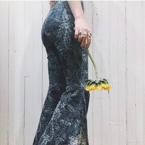 free people printed bellbottoms